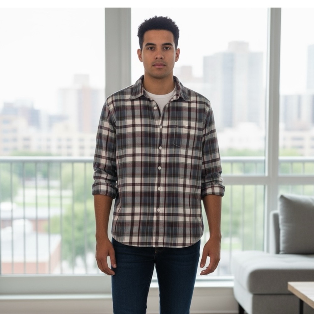 Wrangler Men's Plaid Button-Down | XL